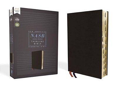 Nasb, Thinline Bible, Bonded Leather, Black, Red Letter Edition, 1995 Text, Thumb Indexed, Comfort Print-..