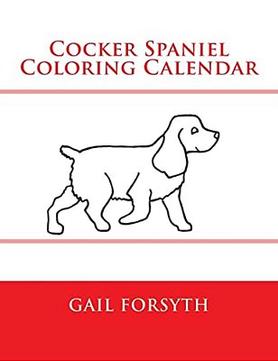 Cocker Spaniel Coloring Calendar-..