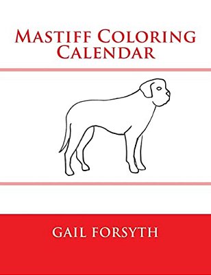 Mastiff Coloring Calendar-..