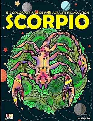 Scorpio 50 Coloring Pages For Adults Relaxation-..
