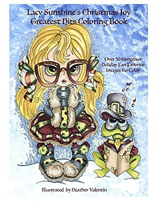Lacy Sunshine's Christmas Joy Greatest Hits Coloring Book: Holiday Fantasy Santa Fun All-Ages Coloring Book-..