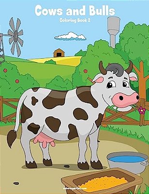 Cows And Bulls Coloring Book 2-..