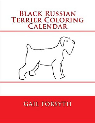Black Russian Terrier Coloring Calendar-..