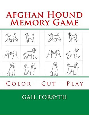 Afghan Hound Memory Game: Color - Cut - Play-..