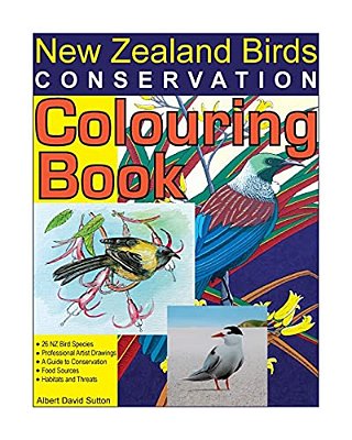 New Zealand Birds Conservation Colouring Book-..