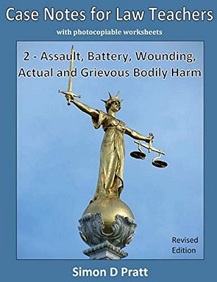 Case Notes For Law Teachers: Assault, Battery, Wounding, Actual And Grievous Bodily Harm-..