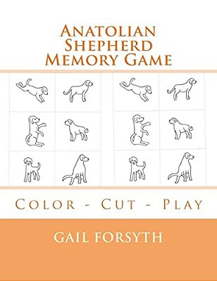 Anatolian Shepherd Memory Game: Color - Cut - Play-..