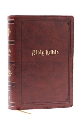 Nkjv Bible: Personal Size Giant Print, Brown Leathersoft, Holy Bible, Red Letter, Comfort Print: New King James Version-..
