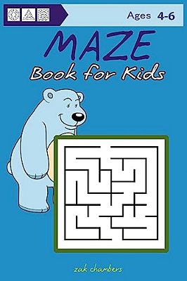 Maze Book For Kids Ages 4-6-..