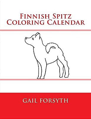 Finnish Spitz Coloring Calendar-..