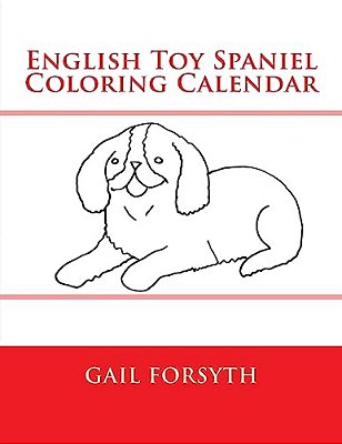English Toy Spaniel Coloring Calendar-..