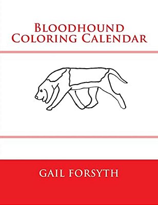 Bloodhound Coloring Calendar-..
