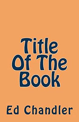 Title Of The Book-..
