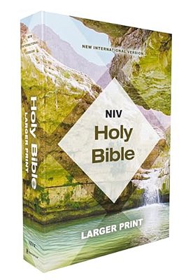 Niv, Holy Bible, Larger Print, Economy Edition, Paperback, Teal/Tan, Comfort Print-..
