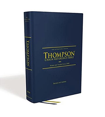 Niv, Thompson Chain-Reference Bible, Hardcover, Navy, Red Letter, Comfort Print-..