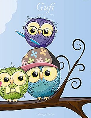 Gufi Libro Da Colorare 1 & 2-..