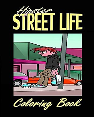 Hipster Street Life (Coloring Book)-..