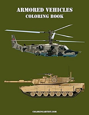 Armored Vehicles Coloring Book-..