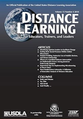 Distance Learning Vol 15 Issue 4-..