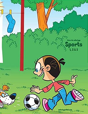 Livre De Coloriage Sports 1, 2 & 3-..