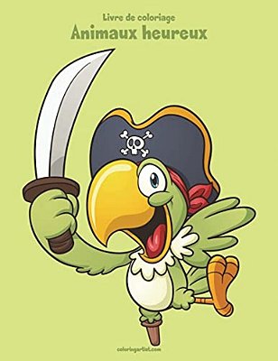 Livre De Coloriage Animaux Heureux 2-..