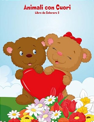 Animali Con Cuori Libro Da Colorare 2-..