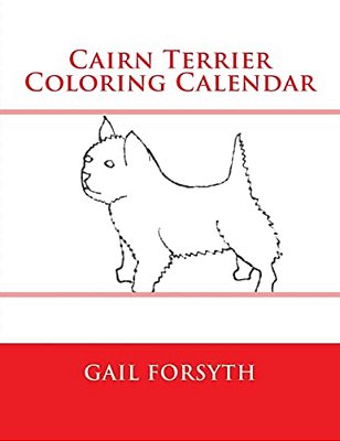 Cairn Terrier Coloring Calendar-..