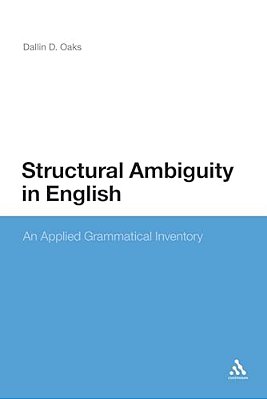 Structural Ambiguity In English 2 Volume Set-..