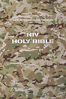 Niv, Holy Bible, Compact, Paperback, Military Camo, Comfort Print-..