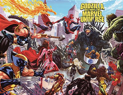 Godzilla Destroys The Marvel Universe-..