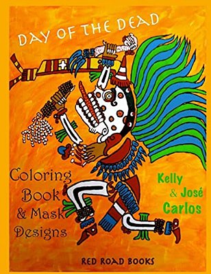 Day Of The Dead Coloring Book And Mask Designs-..