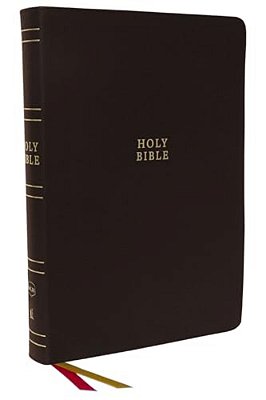 Nkjv Holy Bible, Super Giant Print Reference Bible, Brown Bonded Leather, 43,000 Cross References, Red Letter, Comfort Print: New King James Version-..