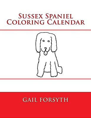 Sussex Spaniel Coloring Calendar-..