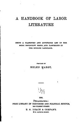 A Handbook Of Labor Literature-..