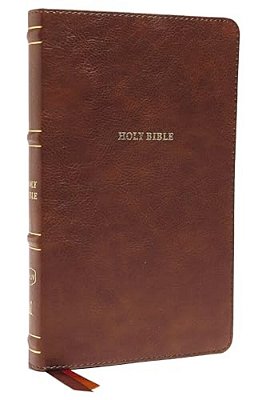 Nkjv, Thinline Bible, Leathersoft, Brown, Thumb Indexed, Red Letter Edition, Comfort Print: Holy Bible, New King James Version-..