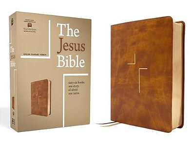 The Jesus Bible, Esv Edition, Leathersoft, Tan-..
