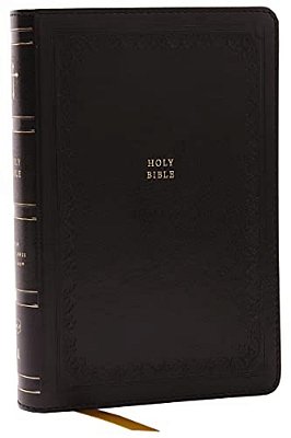 Nkjv Compact Paragraph-Style Bible W/43,000 Cross References, Black Leathersoft, Red Letter, Comfort Print: Holy Bible, New King James Version: Holy-..