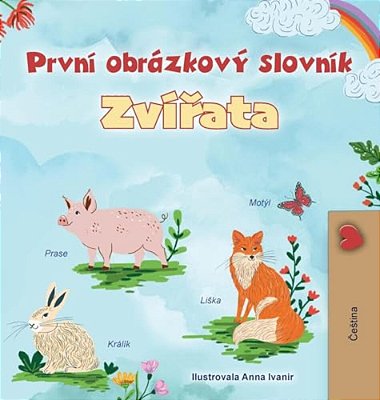 First Picture Dictionary - Animals (Czech Children's Book)-..
