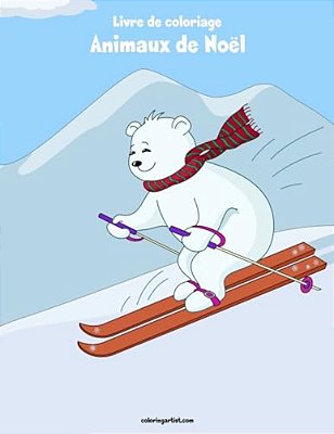 Livre De Coloriage Animaux De Noël 3-..