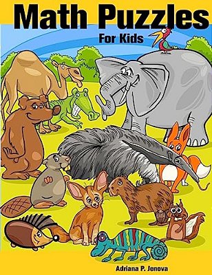 Math Puzzles: Math Puzzles For Kids: Counting & Number Coloring Book For Kids-..