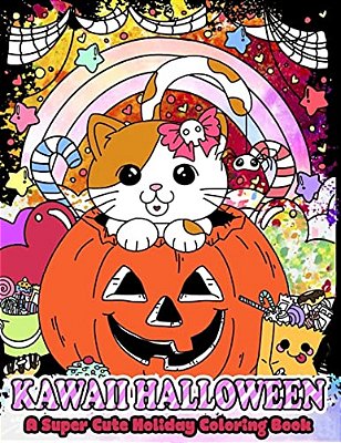 Kawaii Halloween: A Super Cute Holiday Coloring Book-..