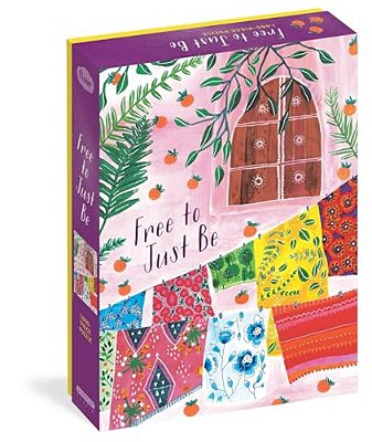 Free To Just Be 1,000-Piece Puzzle: (Flow) For Adults Families Picture Quote Mindfulness Game Gift Jigsaw 26 3/8" X 18 7/8"-..