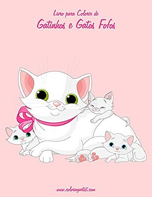 Livro Para Colorir De Gatinhos E Gatos Fofos 3-..