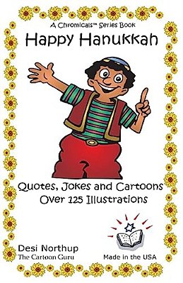 Happy Hanukkah: Jokes & Cartoons In Black And White-..