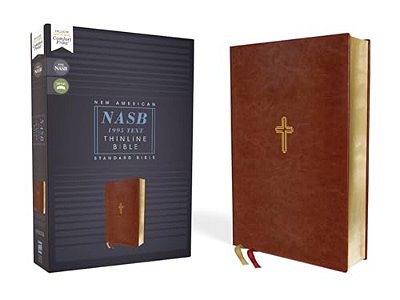 Nasb, Thinline Bible, Leathersoft, Brown, Red Letter Edition, 1995 Text, Comfort Print-..