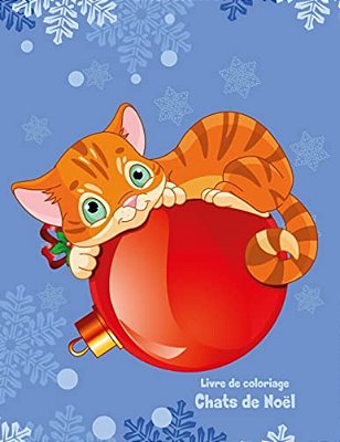 Livre De Coloriage Chats De Noël 1-..