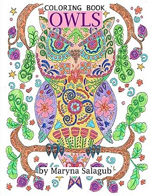 Owls Coloring Book-..