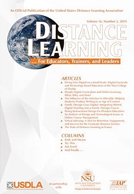 Distance Learning Vol 16 Issue 2-..