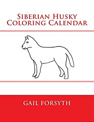Siberian Husky Coloring Calendar-..
