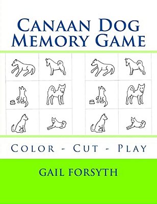 Canaan Dog Memory Game: Color - Cut - Play-..